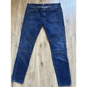 7 For All Mankind Roxanne Skinny Jeans Size 31 Blue  Denim